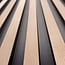 Mardom Decor 3D wall panel L0302T LAMELLI LARGO | 11.5 cm wide | length 2 metres | Light oak
