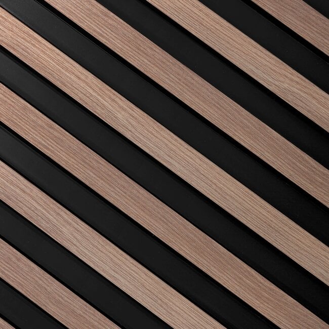 Mardom Decor 3D wall panel L0303T LAMELLI LARGO | 11.5 cm wide | length 2 metres | Grey oak