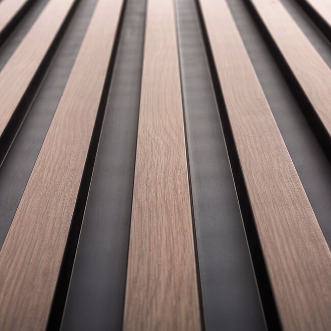 Mardom Decor 3D wall panel L0303T LAMELLI LARGO | 11.5 cm wide | length 2 metres | Grey oak