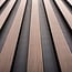 Mardom Decor 3D wall panel L0303T LAMELLI LARGO | 11.5 cm wide | length 2 metres | Grey oak