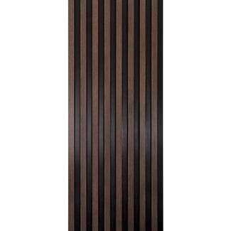 Mardom Decor 3D wall panel L0304T LAMELLI LARGO | 11.5 cm wide | length 2 metres | Dark brown oak