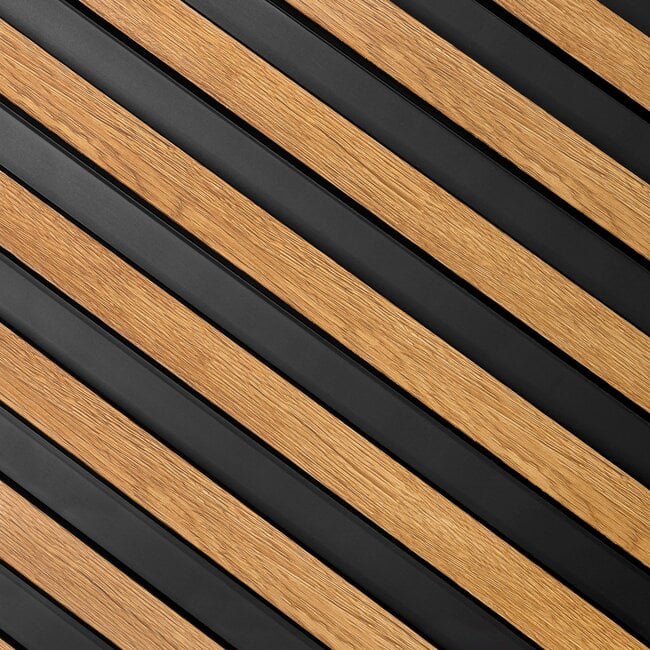 Mardom Decor 3D wall panel L0305T LAMELLI LARGO | 11.5 cm wide | length 2 metres | Natural oak