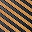 Mardom Decor 3D wall panel L0305T LAMELLI LARGO | 11.5 cm wide | length 2 metres | Natural oak