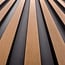 Mardom Decor 3D wall panel L0306T LAMELLI LARGO | 11.5 cm wide | length 2 metres | Classic oak