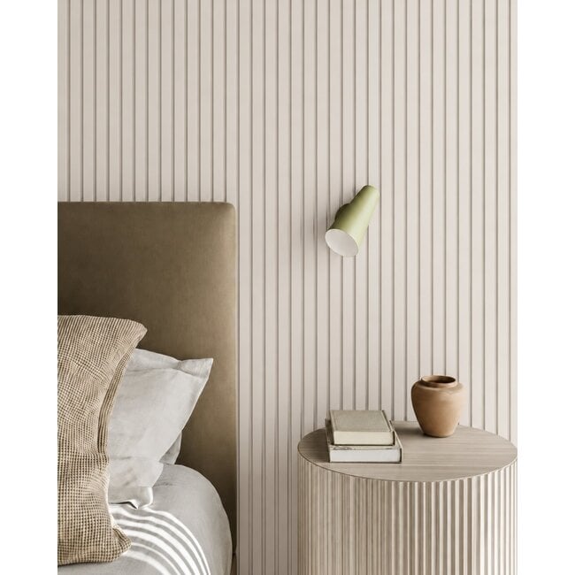 Mardom Decor 3D wall panel L0201TK LAMELLI MEDIO | 12.1 cm wide | length 2 metres | Cashmere