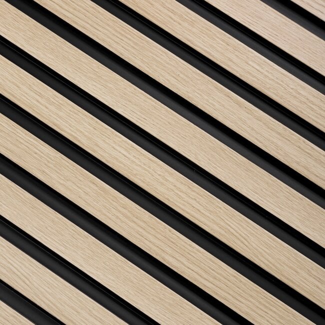 Mardom Decor 3D wall panel L0202T LAMELLI MEDIO | 12.1 cm wide | length 2 metres | Light oak