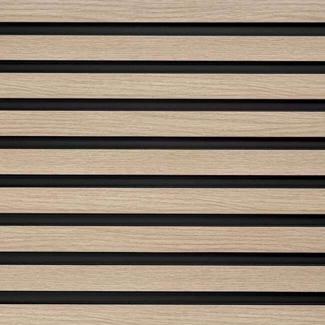 Mardom Decor 3D wall panel L0202T LAMELLI MEDIO | 12.1 cm wide | length 2 metres | Light oak