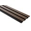 Mardom Decor 3D wall panel L0204T LAMELLI MEDIO | 12.1 cm wide | length 2 metres | Dark brown oak