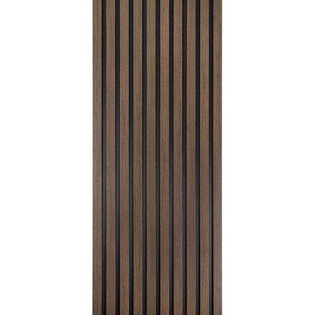 Mardom Decor 3D wall panel L0204T LAMELLI MEDIO | 12.1 cm wide | length 2 metres | Dark brown oak