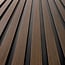 Mardom Decor 3D wall panel L0204T LAMELLI MEDIO | 12.1 cm wide | length 2 metres | Dark brown oak