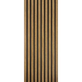Mardom Decor 3D wall panel L0205T LAMELLI MEDIO | 12.1 cm wide | length 2 metres | Natural oak