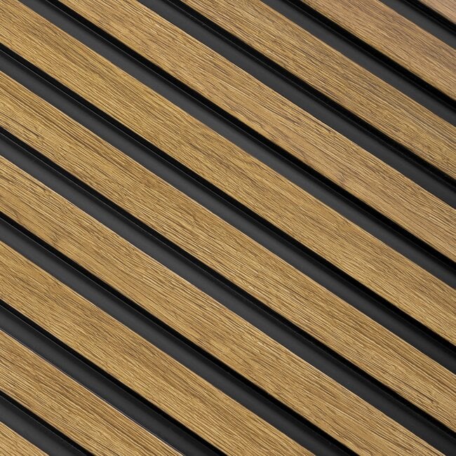 Mardom Decor 3D wall panel L0205T LAMELLI MEDIO | 12.1 cm wide | length 2 metres | Natural oak