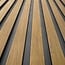 Mardom Decor 3D wall panel L0205T LAMELLI MEDIO | 12.1 cm wide | length 2 metres | Natural oak
