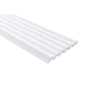 Mardom Decor 3D wall panel L0401T LAMELLI SERENO | 12 cm wide | length 2 metres | White