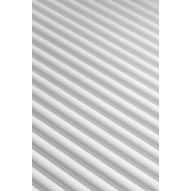 Mardom Decor 3D wall panel L0401T LAMELLI SERENO | 12 cm wide | length 2 metres | White