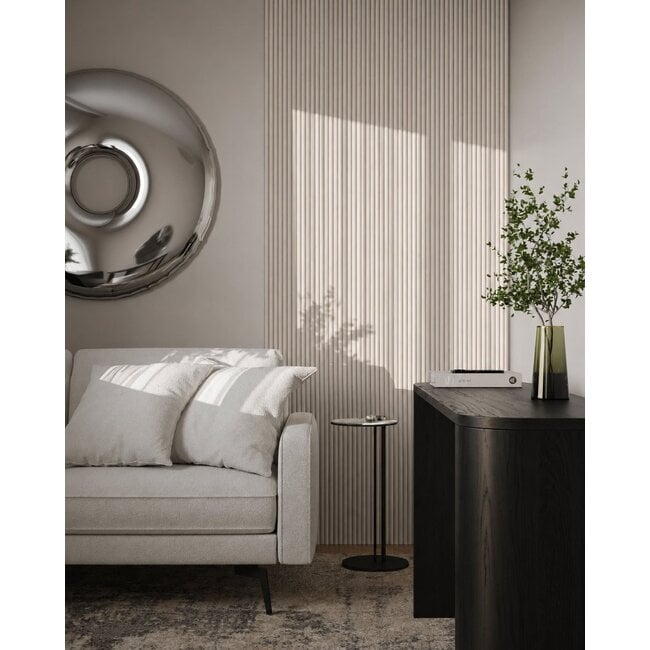 Mardom Decor 3D wall panel L0401TK LAMELLI SERENO | 12 cm wide | length 2 metres | Cashmere