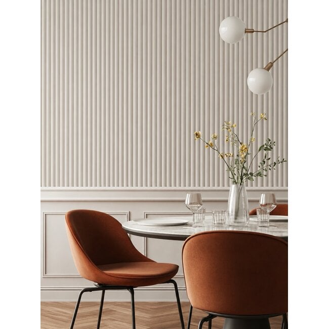 Mardom Decor 3D wall panel L0401TK LAMELLI SERENO | 12 cm wide | length 2 metres | Cashmere