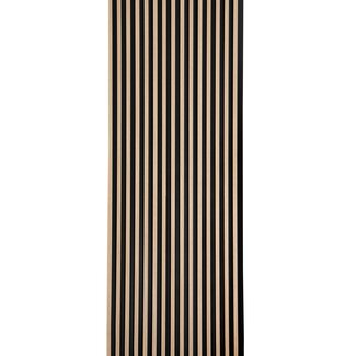 Mardom Decor 3D wall panel L0102T LAMELLI STRETTO | 12 cm wide | length 2 metres | Light oak