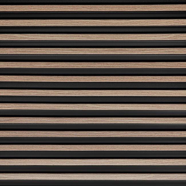 Mardom Decor 3D wall panel L0103T LAMELLI STRETTO | 12 cm wide | length 2 metres | Grey oak