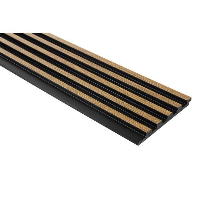 Mardom Decor 3D wall panel L0105T LAMELLI STRETTO | 12 cm wide | length 2 metres | Natural oak