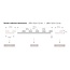 Mardom Decor Left end piece STRETTO L0103LT | Grey oak | 200 x 3.6 x 1.2 cm
