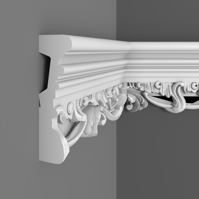 Grand Decor Panel moulding CR708 (138 x 40 mm), polyurethane, length 2 m