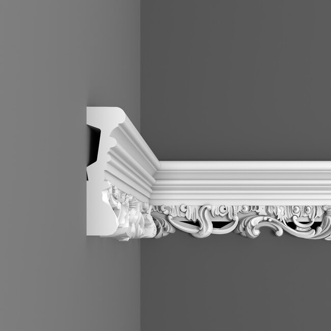 Grand Decor Panel moulding CR708 (138 x 40 mm), polyurethane, length 2 m