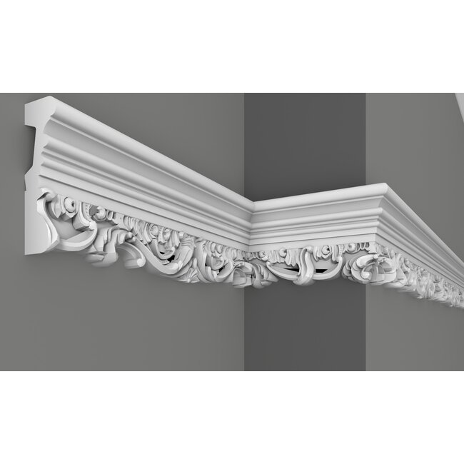 Grand Decor Panel moulding CR708 (138 x 40 mm), polyurethane, length 2 m