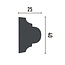 Grand Decor Panel moulding CR710 (40 x 25 mm), polyurethane, length 2 m