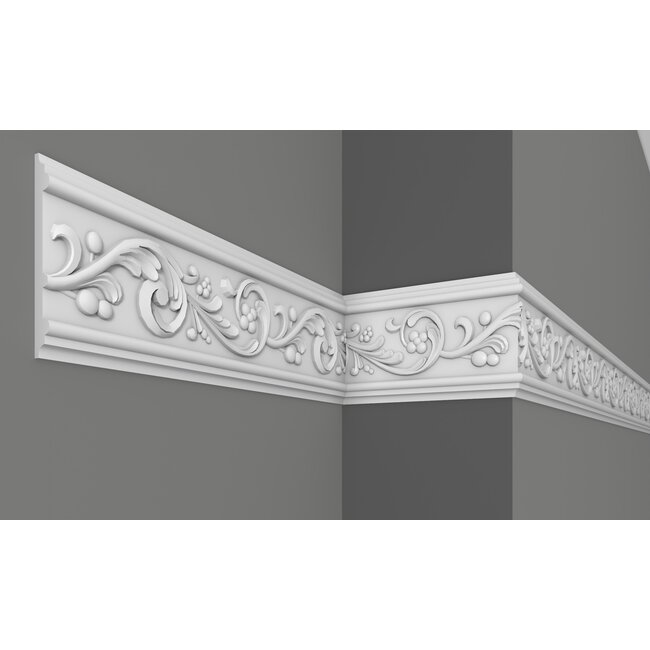 Grand Decor Panel moulding CR746 (126 x 14 mm), polyurethane, length 2 m