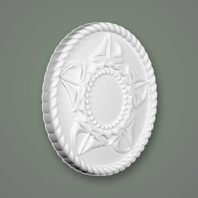 Grand Decor Ceiling rose REGATTA SAILBOATS diameter 46.0 cm nursery / children's room