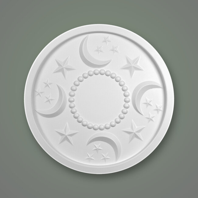 Grand Decor Ceiling rose MOON AND STARS diameter 46.0 cm nursery / children's room