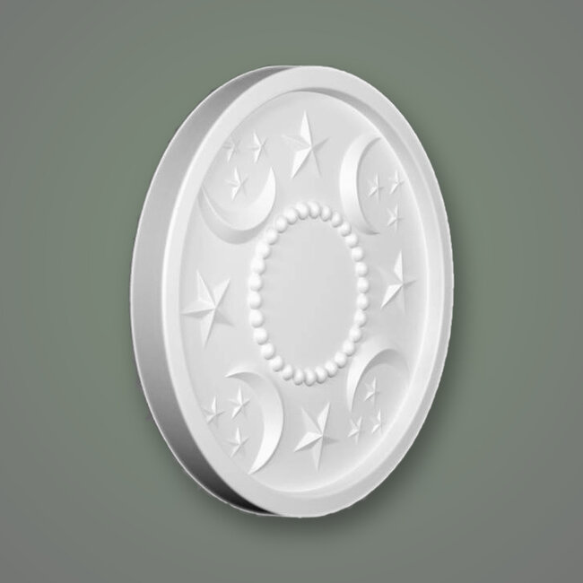 Grand Decor Ceiling rose MOON AND STARS diameter 46.0 cm nursery / children's room