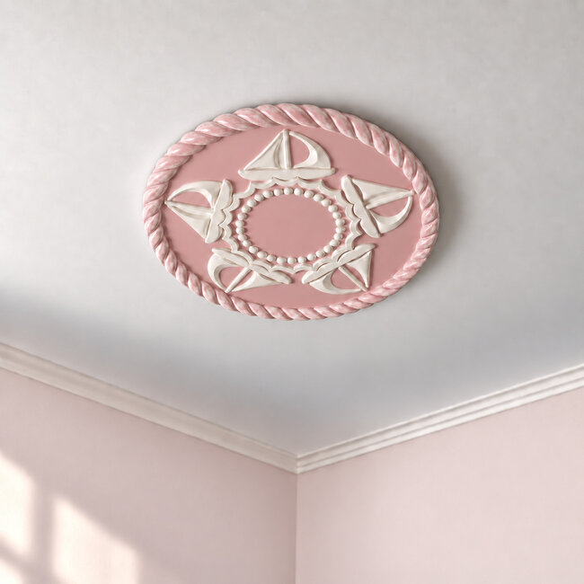Grand Decor Ceiling rose REGATTA SAILBOATS diameter 46.0 cm nursery / children's room
