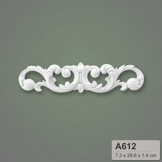 Grand Decor Ornament A612 (296 x 73 x 14 mm), polyurethane