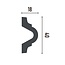 Grand Decor Panel moulding CR810 (40 x 18 mm), polyurethane, length 2 m