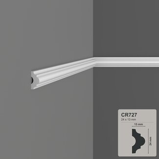 Grand Decor Panel moulding CR727 (24 x 13 mm), polyurethane, length 2 m