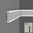 Grand Decor Flat skirting board CR779 (76 x 20 mm), polyurethane, length 2 m