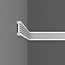 Grand Decor Flat skirting board CR779 (76 x 20 mm), polyurethane, length 2 m