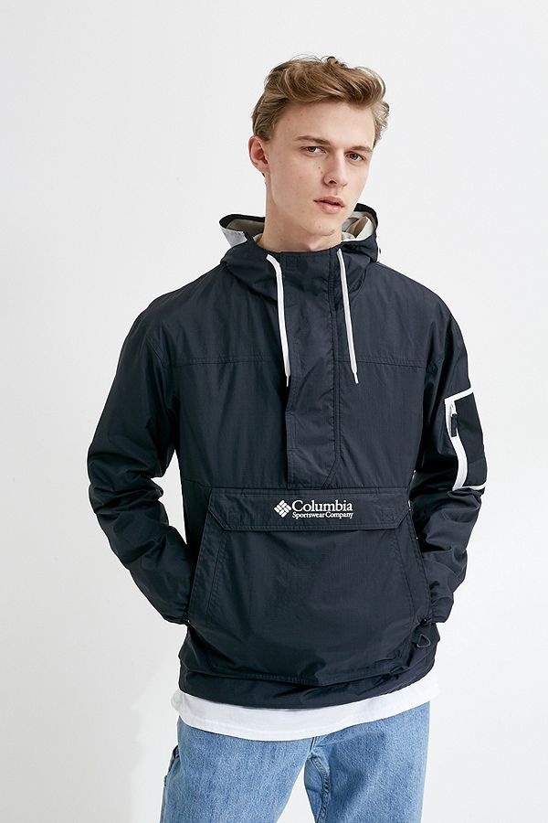 Nike Columbia Challenger Washed Black Windbreaker Jacket