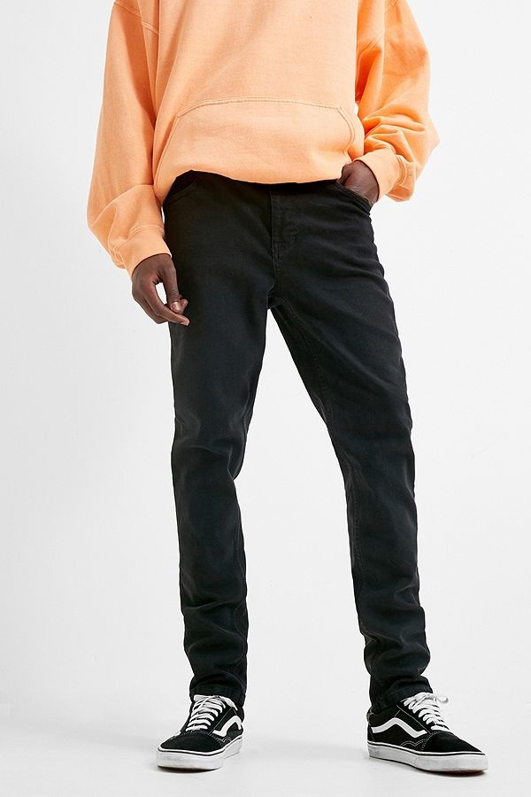 Ten C BDG Reed Solid Black Skinny Jeans