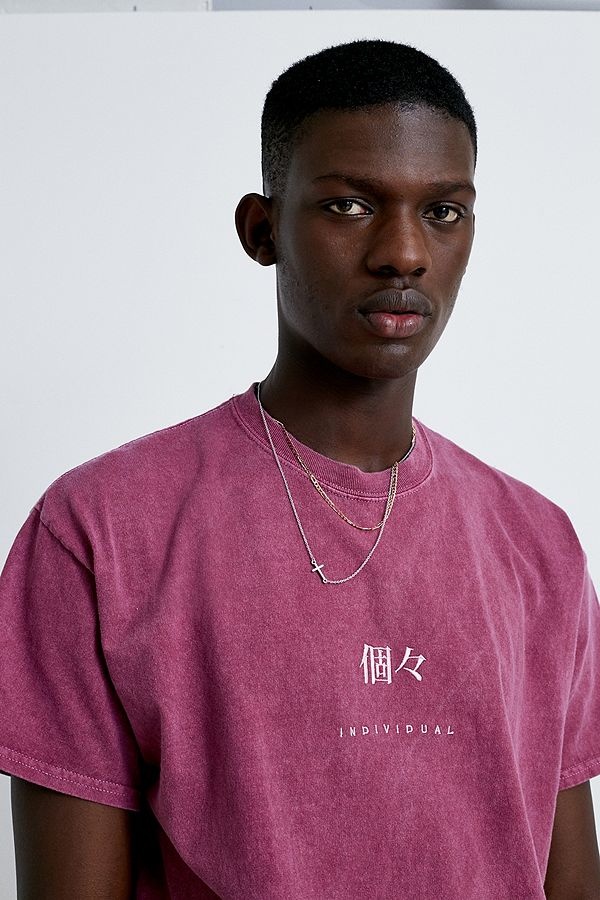 Nike UO Japanese Text Overdyed T-Shirt Nike UO Japanese Text Overdyed T-Shirt