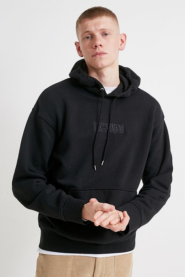 Nike Levi’s Box Logo Black Tonal Hoodie