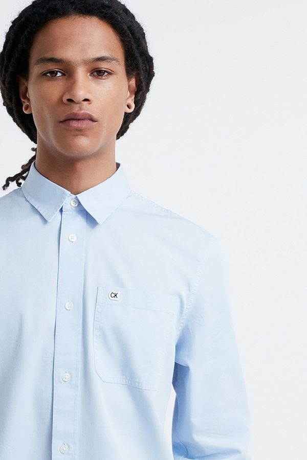 Nike Calvin Klein Sky Pocket Twill Long-Sleeve Shirt