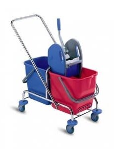 Wecoline Mopwagen Chroom 2x 25 liter