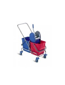 Wecoline Mopwagen Chroom 2x 25 liter