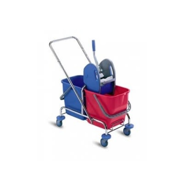Wecoline Mopwagen Chroom 2x 25 liter