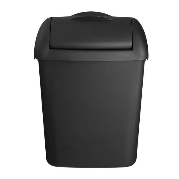 Euro Products Quartz Black Hygiëne afvalbak 8 liter