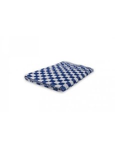 Wecoline Keukendoek 100% katoen  geblokt blauw / wit