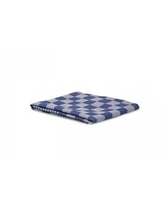 Wecoline Theedoek geblokt 100 % katoen blauw / wit